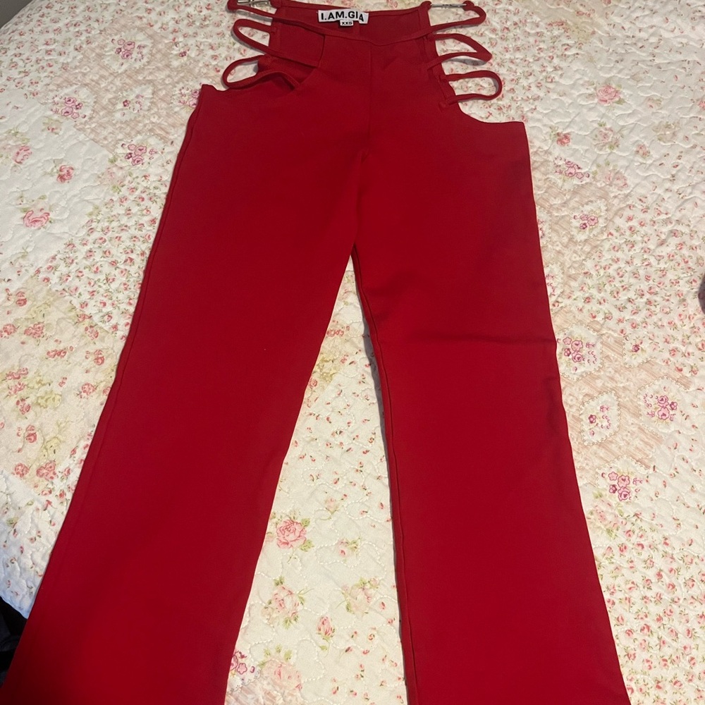 I.AM.GIA Red Lucid Pants
